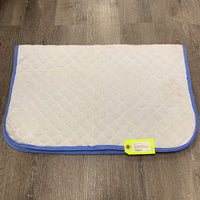 Quilt Baby Saddle Pad *gc, stains, rubbed edges, mnr dirt & hair, poorly stitched edges