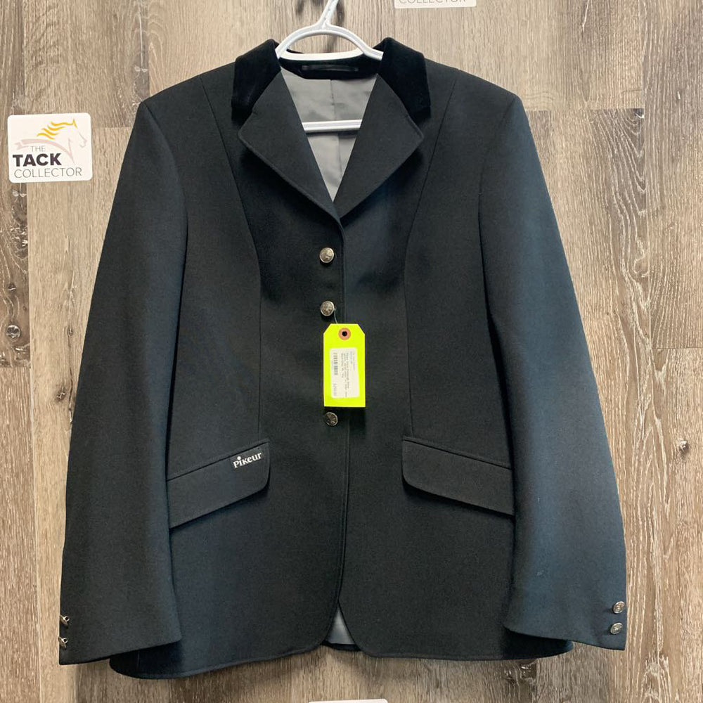Dressage Show Jacket, velvet collar *xc, older, clean
