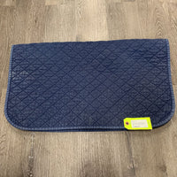 Quilted Baby Saddle Pad *gc, faded, dirt, stains, hair, puckered, rubbed clumpy edges
