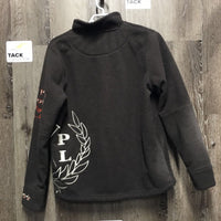 Hvy Fleece Sweater, 1/4 Zip Up *v.hairy, dirty, v.clumpy, faded, dirty cuffs