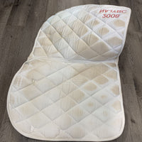 Thick Quilted Jumper Saddle Pad Embroidered *gc, stains, mnr dirt, v mnr hair, edge rubs