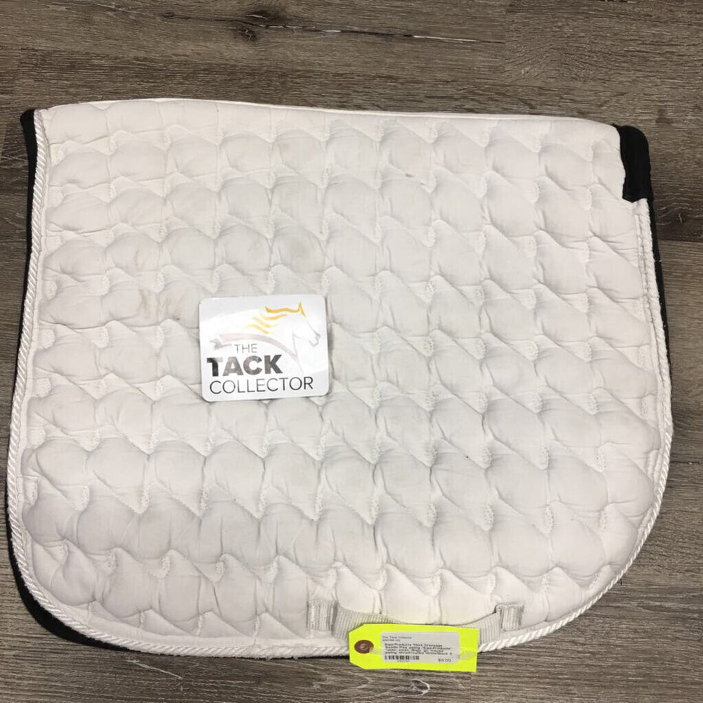 Thick Dressage Saddle Pad, piping 