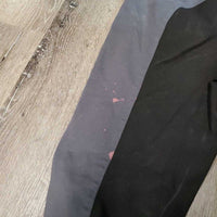 Full Seat Breeches *bleach stains, seam puckers, older, mnr pilly, gc, undone seat seams