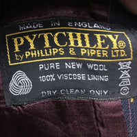 Hvy Wool Show Jacket *gc, mnr pit seams, older, torn tag, mnr bubbled lining