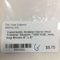 Arabian Horse Heat Transfer Stickers *VINTAGE, new, bag
