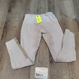 EuroSeat Breeches *older, discolored/stained seat & legs, seam puckers, undone stitching, puckered/stretched, v.pilly lining