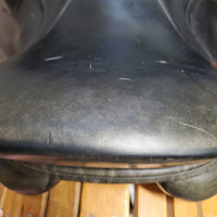17 Adj *W - 5.75" Regal Dressage Saddle, Indie Equestrian Blue/Black Cover, Xlg Front Velcro Blocks, Wool Flocking, Rear Gusset Panels, Flaps: 16"L x 12"W Serial #: 337 17
