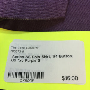 SS Polo Shirt, 1/4 Button Up *xc