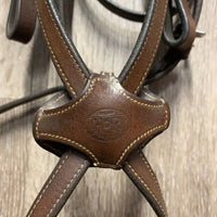 Figure 8 Monocrown Bridle, Bling, chin strap *mismatched, missing fleece, stretched/dry extra chin strap
