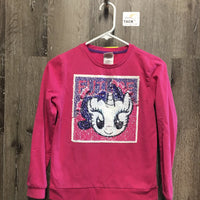JUNIORS Reversible Sequins Sweatshirt *gc, pilly, mnr faded & stain