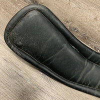 Wide Padded Anatomical Girth, Center D Ring *0 center strap, vgc, dusty, mnr dirt, creases, faded, hairy seams
