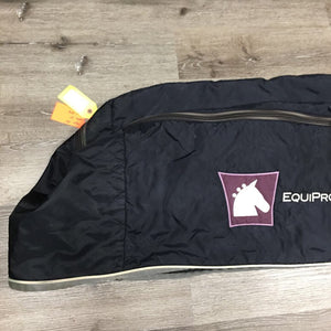 Padded Trunk Cover, "Equi-Products", Top Zip, Handle Pockets *gc, clean, broken/pulled out bottom cable, mnr stains/discolored & snags