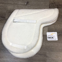 Fitted Fleece Hunter Saddle Pad, 2 tabs *vgc, hair, clumpy