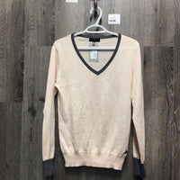 LS V Neck Cotton Sweater *like new
