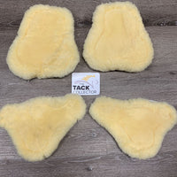4 v.thick Sheepskin Front & Hind Boot Liners, velcro *xc, clean, hairy velcro