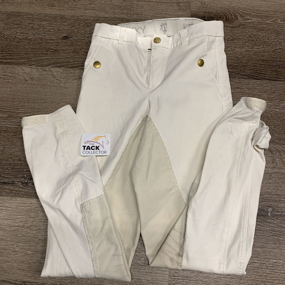 Full Seat Breeches *gc, dingy, older, seam puckers, mnr stains, dingy?
