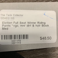 Full Seat Winter Riding Pants *vgc, mnr dirt & hair
