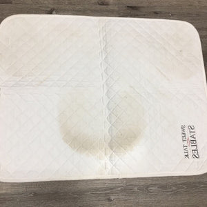 Thick Quilt Baby Saddle Pad "Sweet Talk" *vgc, stains, mnr hair
