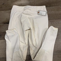 Euroseat Breeches *gc, dingy, older, seam puckers, rubs, stains, discolored/stained seat & legs
