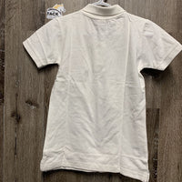 SS Polo Shirt, 1/4 Button Up "Jump Alberta" *xc, threads
