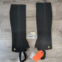 Pr Synthetic Half Chaps, bag *new, v.mnr dirt spot
