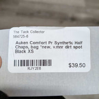 Pr Synthetic Half Chaps, bag *new, v.mnr dirt spot