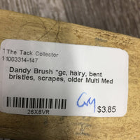 Dandy Brush *gc, hairy, bent bristles, scrapes, older