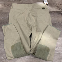 Side Zip Breeches *gc, older, mnr stains?/paint, seam puckers, pulled seat seams