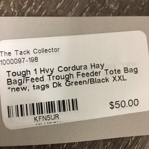 Hvy Cordura Hay Bag/Feed Trough Feeder Tote Bag *new, tags