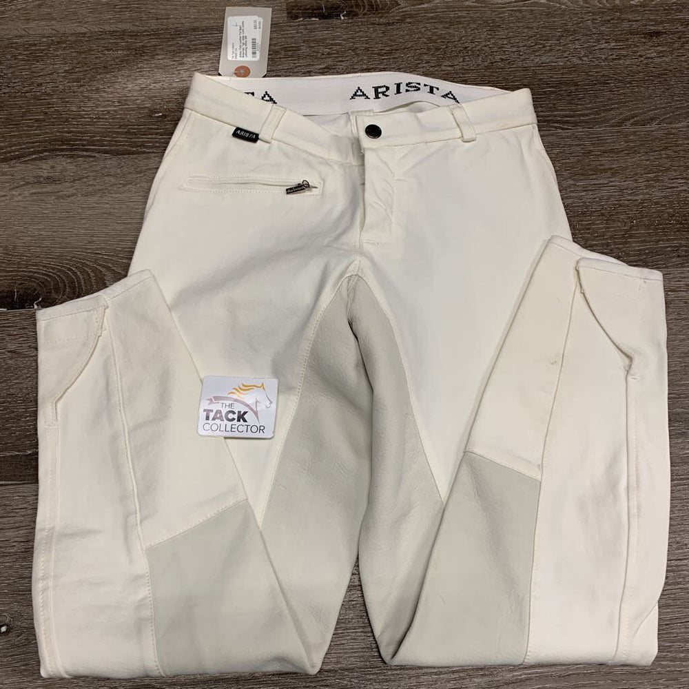 Thick Leather Full Seat Breeches *vgc, older, v.mnr stains, yellowing