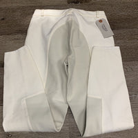 Thick Leather Full Seat Breeches *vgc, older, v.mnr stains, yellowing
