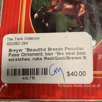 "Beautiful Breeds Peruvian Paso Ornament, box *like new box: scratches, rubs
