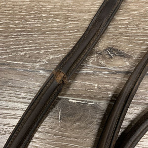 Soft Rsd Standing Martingale, rubber stopper *SPLIT Leather, cracks, separating, xholes