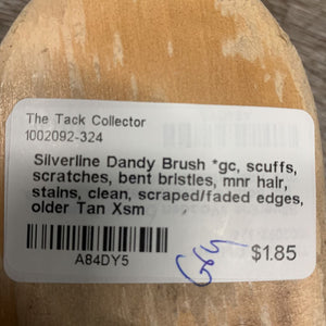 Dandy Brush *gc, scuffs, scratches, bent bristles, mnr hair, stains, clean, scraped/faded edges, older