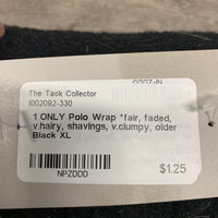 1 ONLY Polo Wrap *fair, faded, v.hairy, shavings, v.clumpy, older
