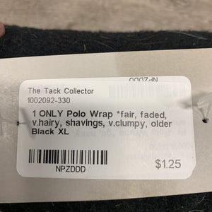 1 ONLY Polo Wrap *fair, faded, v.hairy, shavings, v.clumpy, older