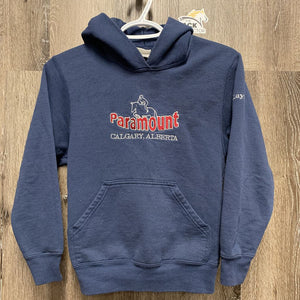 JUNIORS Sweatshirt Hoodie "Paramount" *gc, faded, discolored?/stain, hairy, pilly