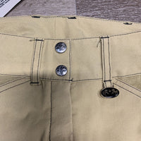 Euroseat Breeches *gc, discolored/stained seat & legs, seam puckers, puckered/wrinkled knees