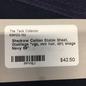Cotton Stable Sheet, 0tail/legs *vgc, mnr hair, dirt, snags