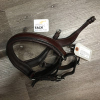 Wide Rsd/Padded Crank Noseband, 2x Buckles, 2nd Stability Strap *vgc, mnr dirt, xholes, soapy edges/seams

