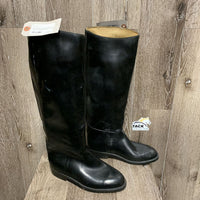 Pr Soft Lined Rubber Tall Boots *vgc, scuffs, stains, mnr dirt, older, scratches