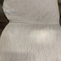 Quilt Jumper Saddle Pad, tabs *gc, older?, puckered, clean, stained
