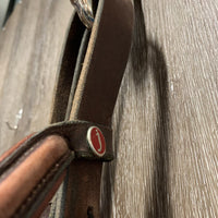 Rsd Padded Bridle *fair, discolored, xholes, rubs, missing/tight keepers, older, dirty, dry, cracks