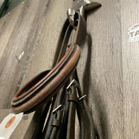 Rsd Padded Bridle *fair, discolored, xholes, rubs, missing/tight keepers, older, dirty, dry, cracks
