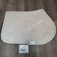 Heavy Quilted Jumper Saddle Pad *gc, clean, dingy, stained, cut keepers, rubbed piping
