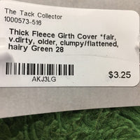Thick Fleece Girth Cover *fair, v.dirty, older, clumpy/flattened, hairy
