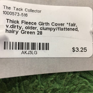 Thick Fleece Girth Cover *fair, v.dirty, older, clumpy/flattened, hairy