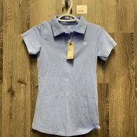 SS Polo Shirt, 1/4 Button Up *xc
