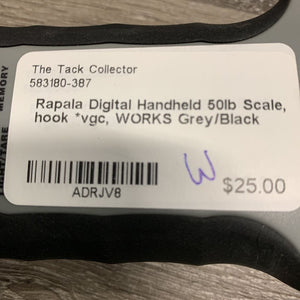Digital Handheld 50lb Scale, hook *vgc, WORKS