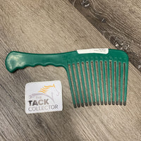 Wide Tooth Plastic Mane Comb, Handle *vgc, mnr dirt/faded, scuffs
